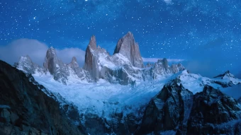 Night In Mountains Wallpaper