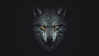 Wolf Digital 4k Wallpaper