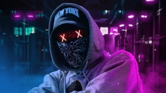 Hoodie Guy With Magical Universe Wallpaper