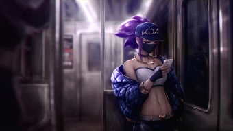 Kda Akali Train 5k Wallpaper