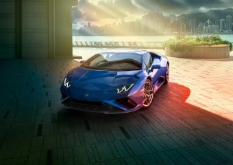 Blue Lamborghini