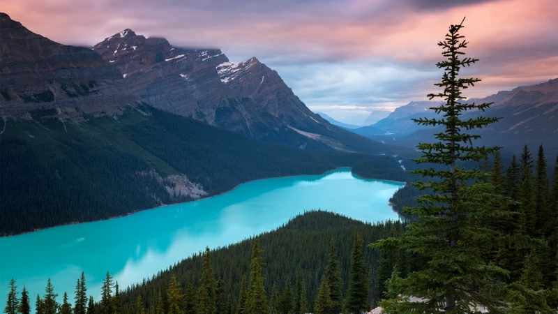 Banff National Park in Canada 4K