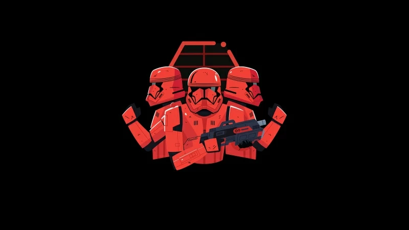 Star Wars Stormtrooper Minimal Art Wallpaper