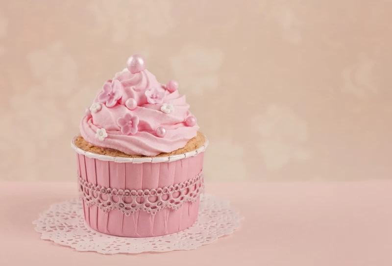 Pink Cupcake Wallpaper