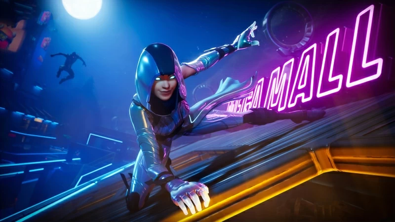 Fortnite Neon Glow Skin 2019 4K Wallpaper