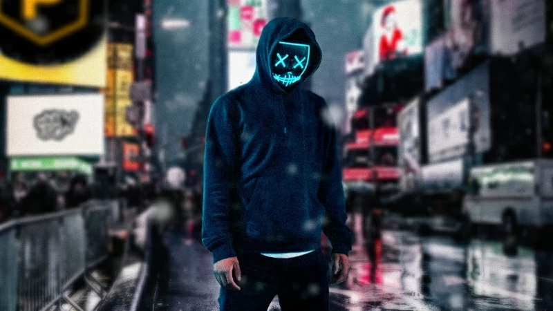 Anonymous Guy On Street 4k Wallpaper