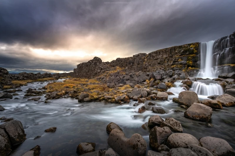 Rocks Waterfall 8k Wallpaper