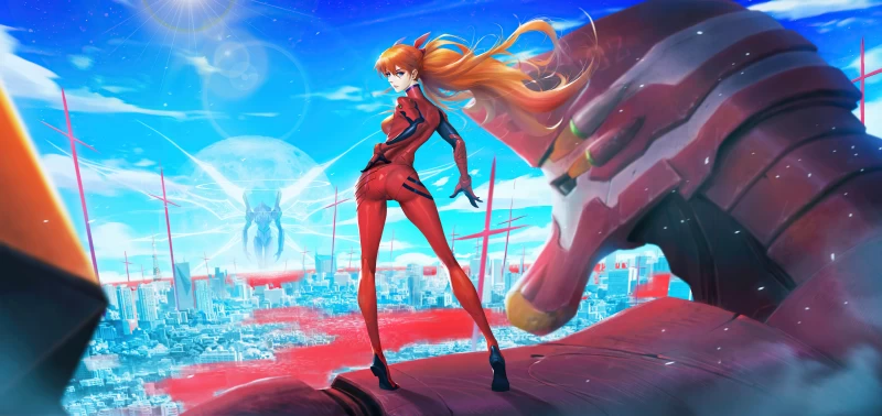 Asuka Eva Fanart 5k Wallpaper