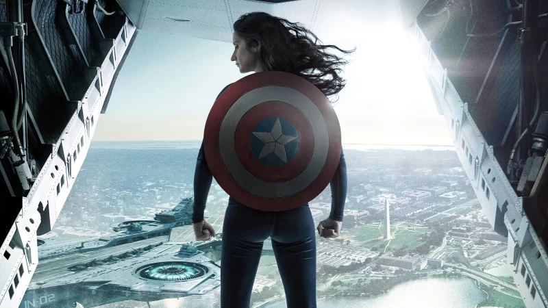 The Winter Soldier Girl Cosplay Wallpaper