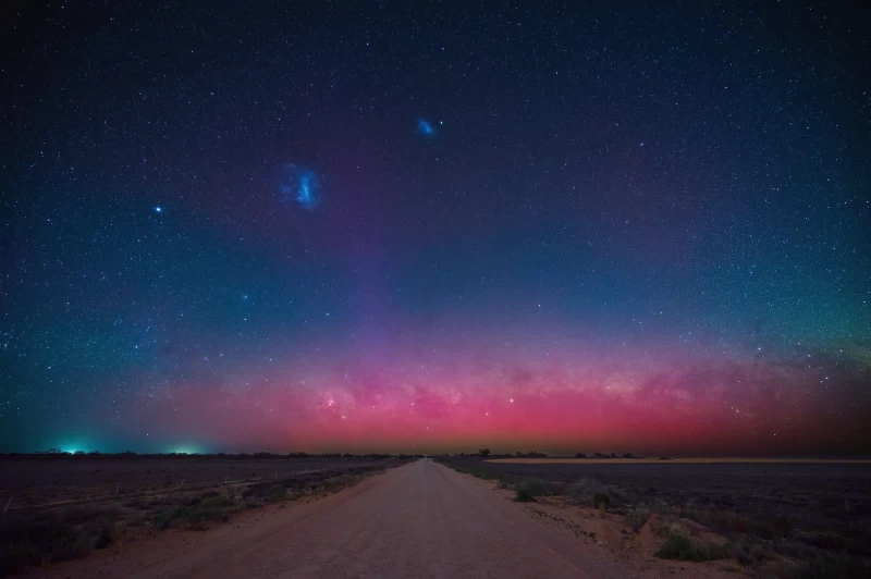 Milkyway And Magellanic Clouds Wallpaper