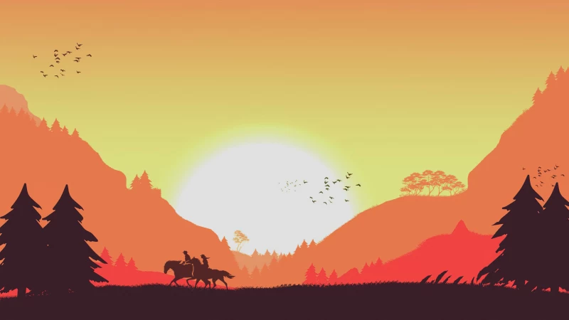 Red Dead Redemption Minimal 4k Wallpaper