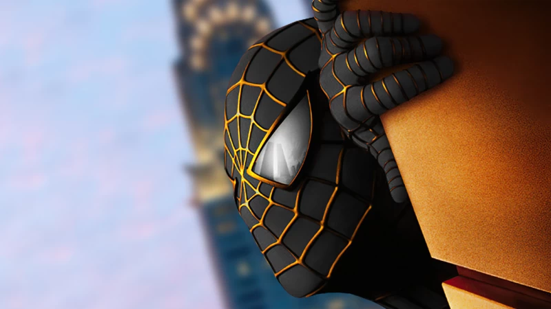 Spider Man Raimi Verse Gold Suit Wallpaper