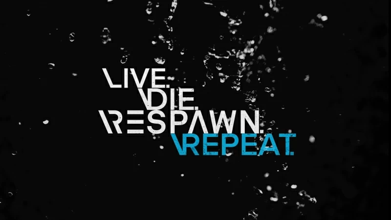 Live Die Respawn Repeat Quote for Gamers 4K Wallpaper