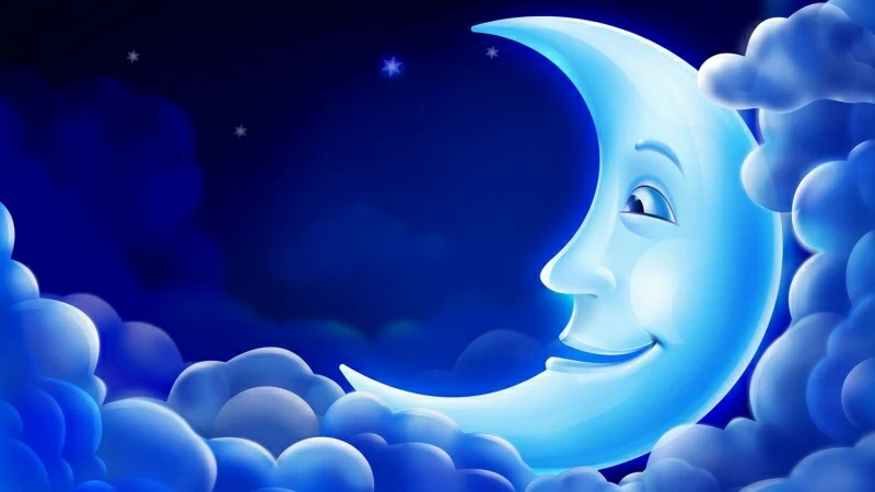 Animated Blue Moon Art HD Animated Wallpaper