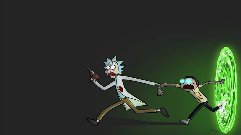 Animated Ricky and Morty HD Animated Wallpaper