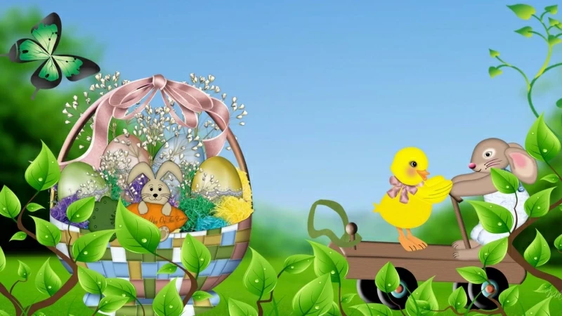 Butterfly Rabbit Duck Animated HD Animated Wallpaper