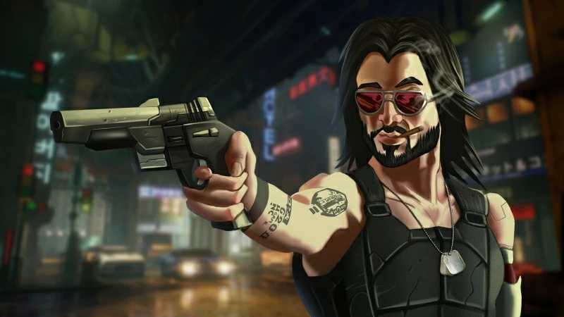 Cyberpunk 2077 Digital Keanu Art 4K HD Cyberpunk 2077 Wallpaper