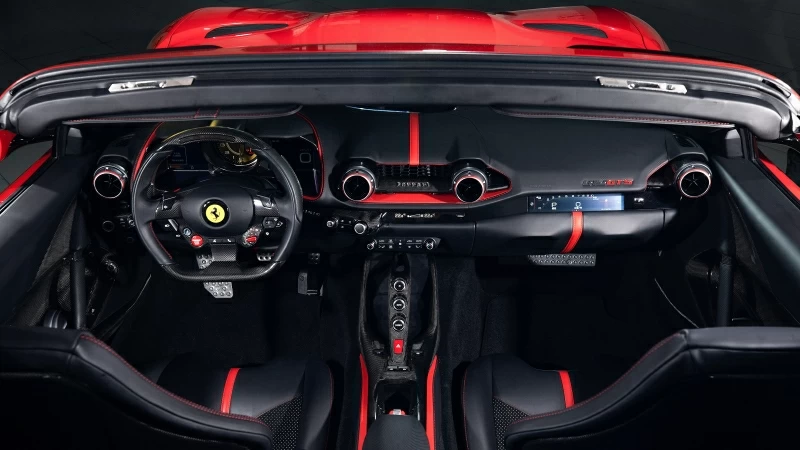 Ferrari 812 GTS Interior 4K 5K HD Cars Wallpaper