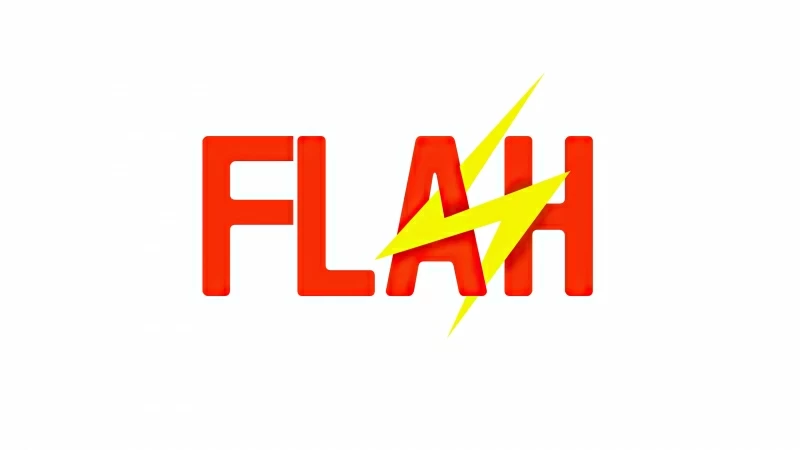 Flash Logo White 4k Wallpaper