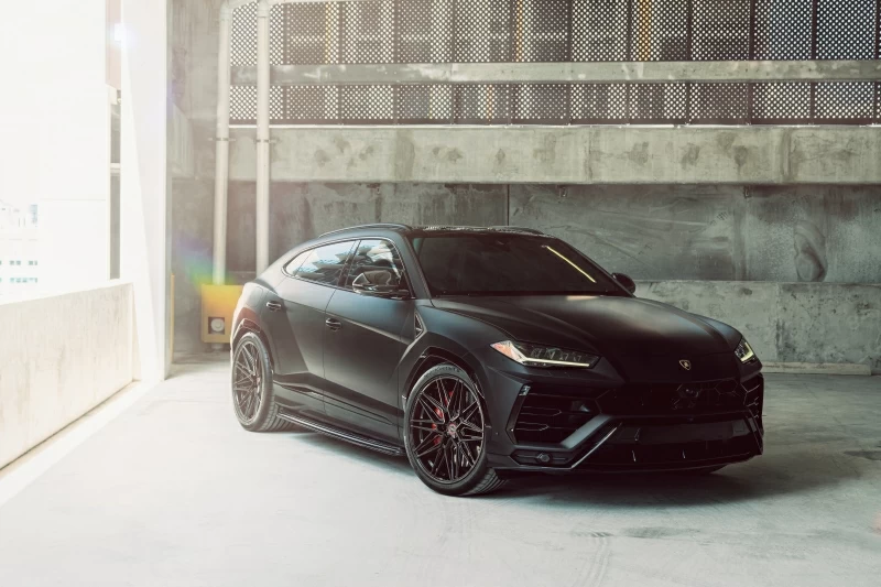 Vossen RodSpeed Matte Black Urus 8k Wallpaper