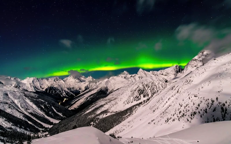 British Columbia Aurora 8k Wallpaper