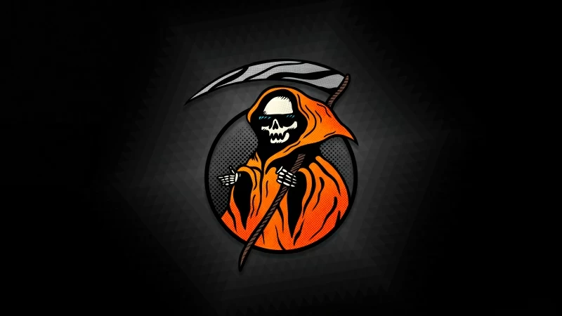 Cool Grim Reaper Minimal 8k Wallpaper