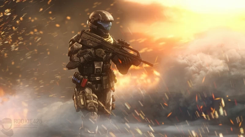 Incendiary Halo 4k Wallpaper