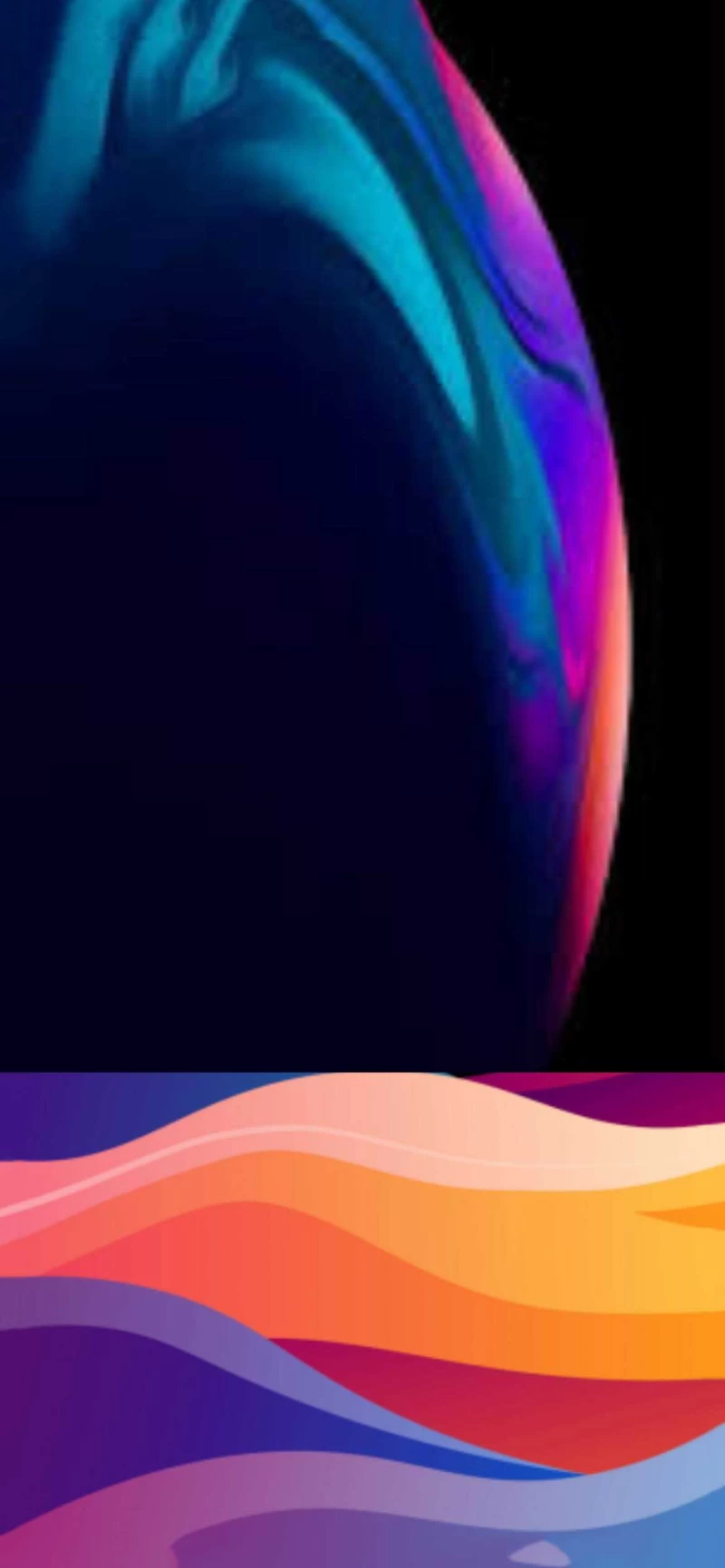 iPhone 13 space gradient colorful beautiful wallpaper