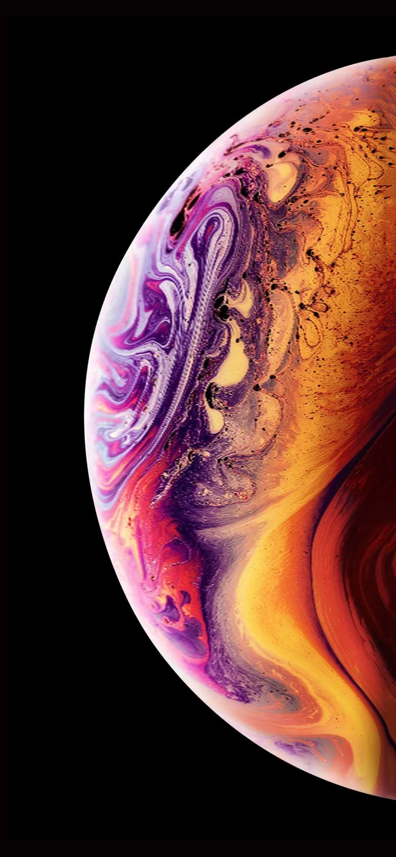 iPhone 13 Space Planet colorful wallpaper