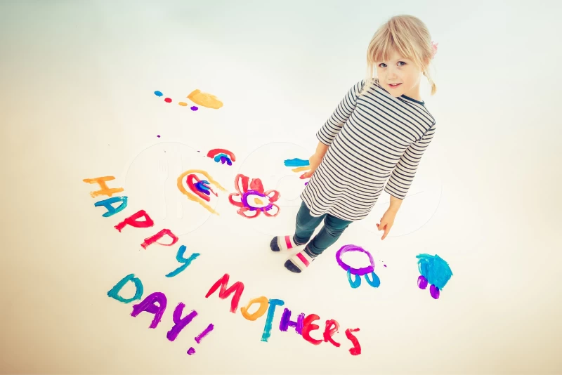 Happy Mother's Day colorful letters desktop backgrounds