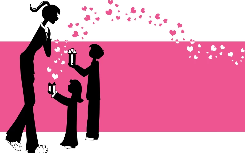 Wishing Happy Mother's Day pink Wallpaper