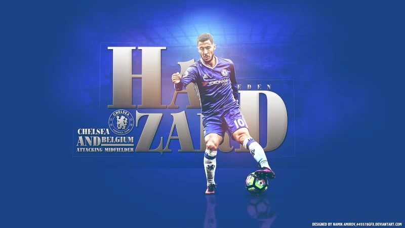 Sports Eden Hazard Soccer Player Belgian Chelsea F.C. Wallpaper