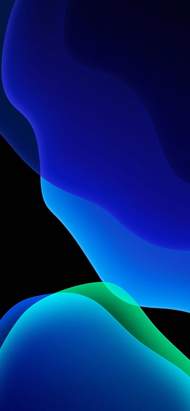 iPhone 13 4K blue and black color wallpaper