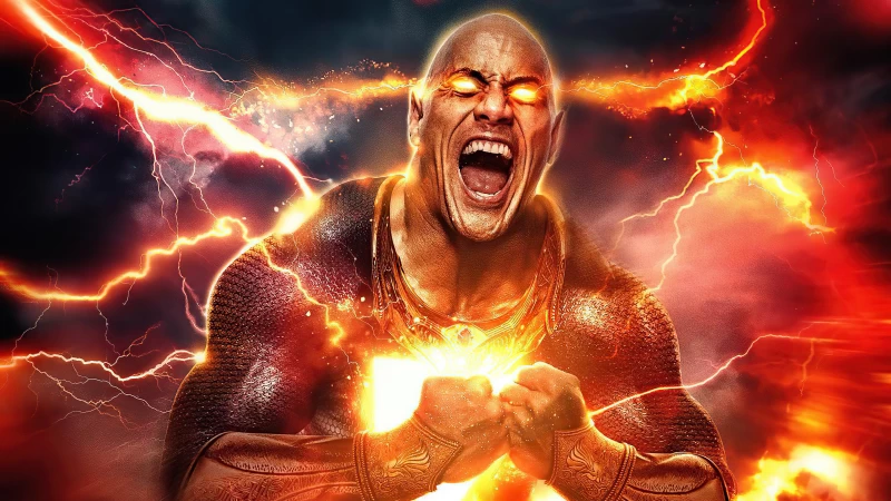 Black Adam The Fire Wallpaper