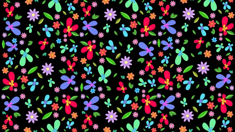 Petals Floral Flowers Abstract Dark 5k Wallpaper