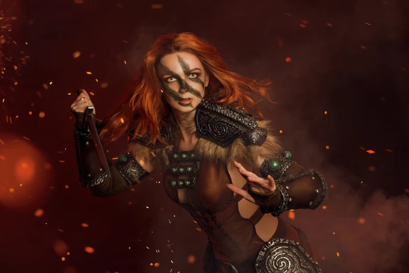 Aela Skyrim Cosplay 4k Wallpaper