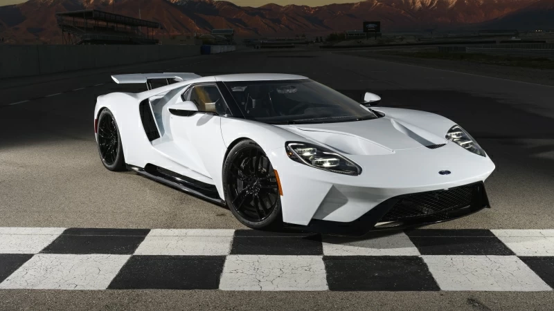 Ford GT White 4K 5K HD Wallpaper