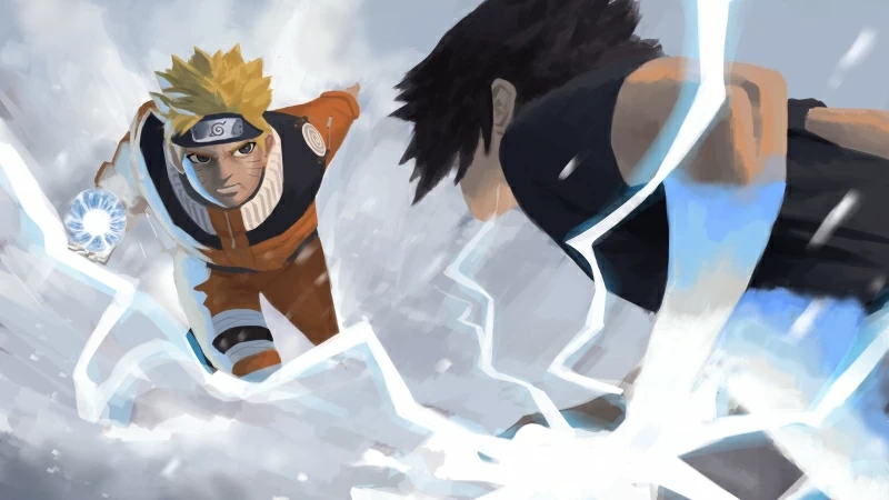 Naruto Minato Namikaze Fighting 4K 5K HD Wallpaper