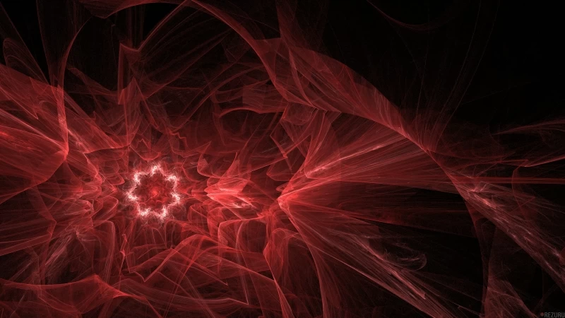 Red Phenomenal Fractal 4K HD Wallpaper