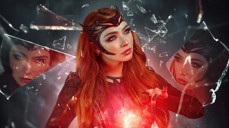 The Scarlet Witch Cosplay 5k Wallpaper