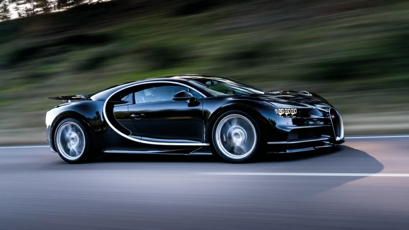 Bugatti Chiron Speed Side View 4K HD Wallpaper