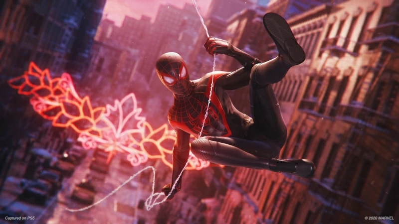 Marvel's Spider-Man Miles Morales Flying 4K HD Wallpaper