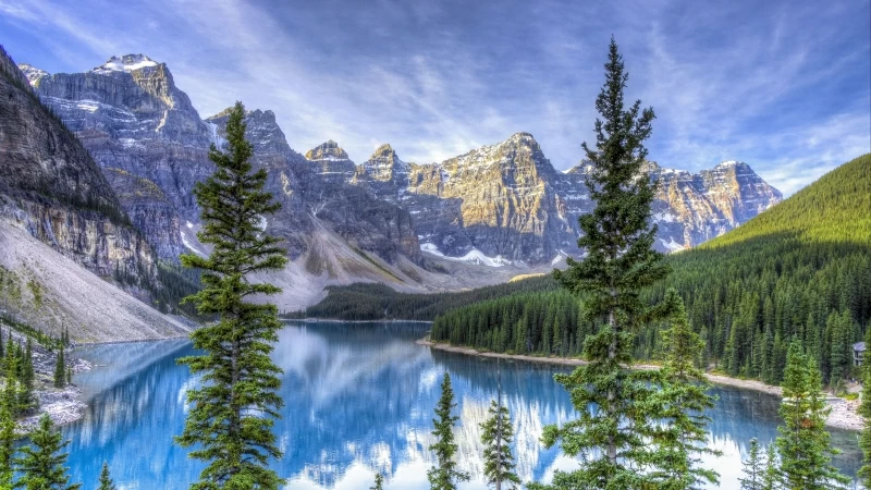 Moraine Lake Alberta Canada 4K HD Wallpaper