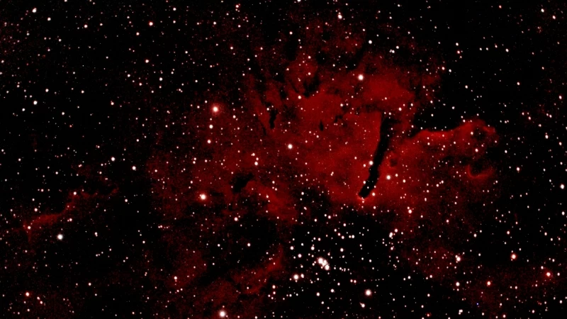 Nebula Stars Glow Space Red 4K HD Wallpaper