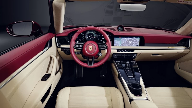 2020 Porsche 911 Targa 4S Heritage Design Edition Interior 4K 5K HD Wallpaper