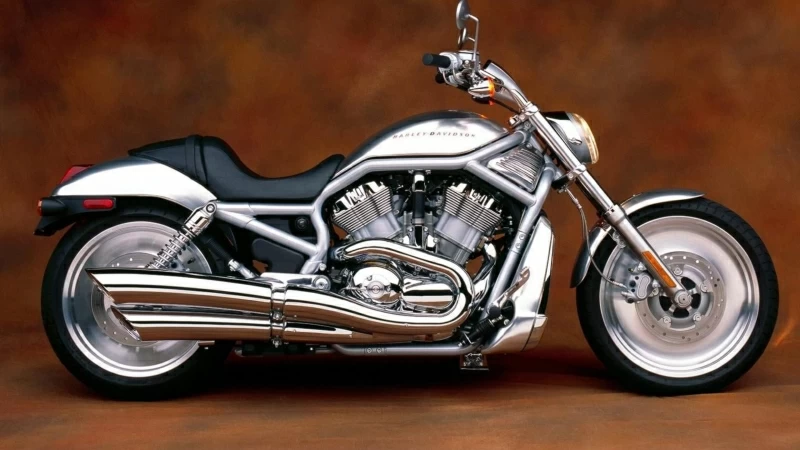 Harley Davidson V Rod Gray And Black Cruiser Motorcycle 4K HD Wallpaper