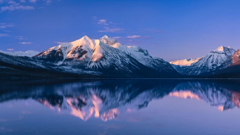 McDonald Lake Glacier National Park 4K HD Wallpaper