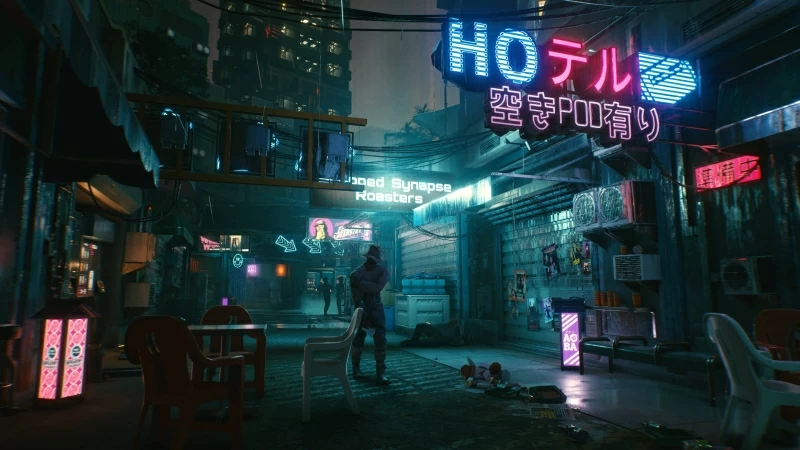 Cyberpunk 2077 Man Walk 4K HD Wallpaper