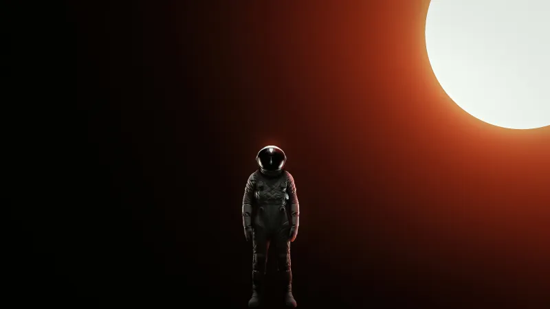 Alone Astronaut 4k Wallpaper