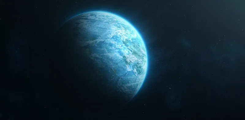 Blue Planet Space View 4k Wallpaper